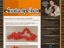 Tablet Screenshot of hochsitz-cola.de